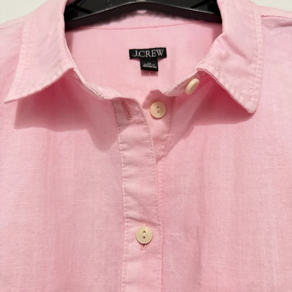 New! J. Crew Garment-dyed chambray shirt Pink 16 - 23884